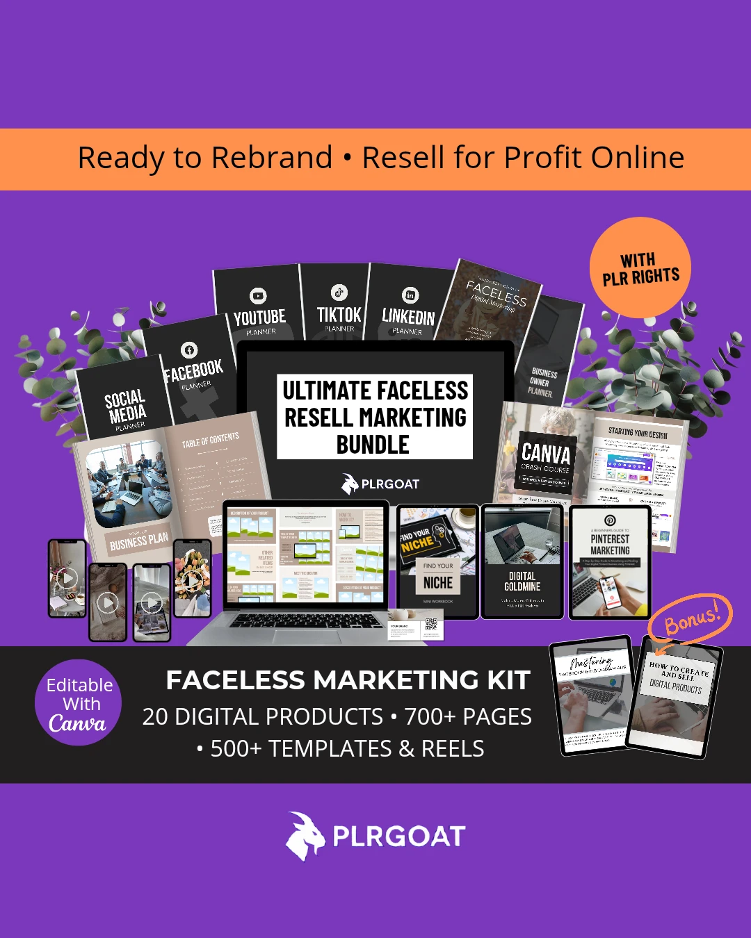 ULTIMATE FACELESS  MARKETING RESEL BUNDLE 